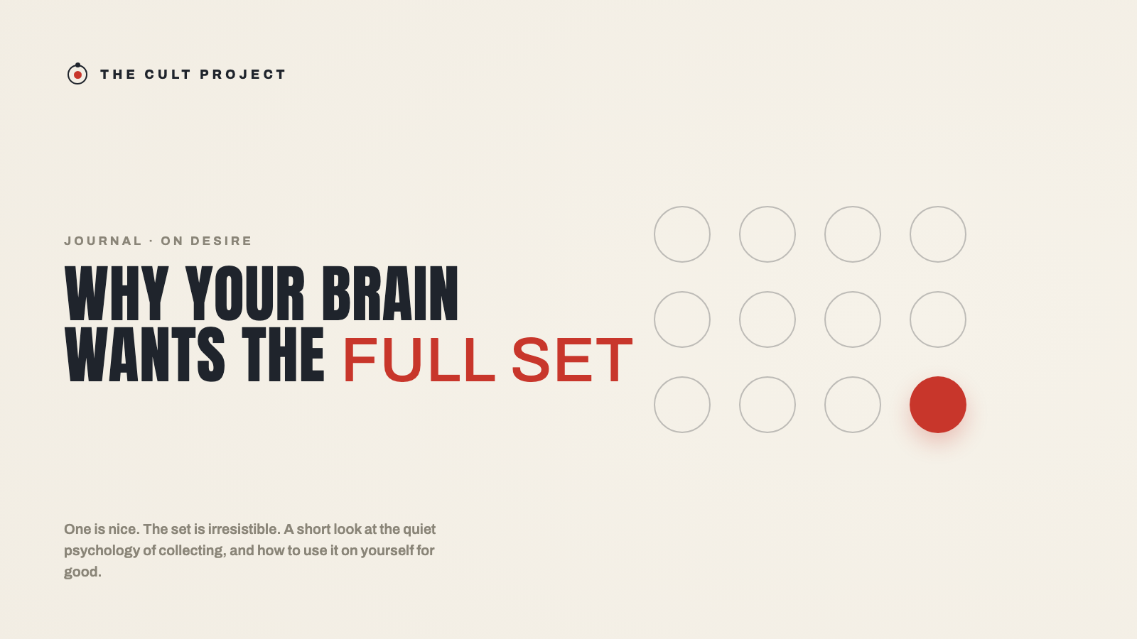 Why Your Brain Wants the Full Set