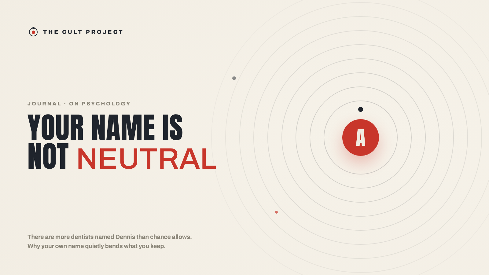Your Name Is Not Neutral