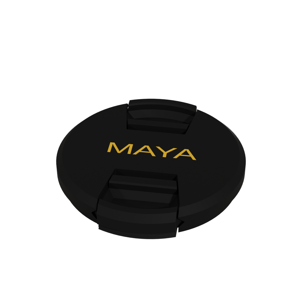 Lens cap, black and yellow