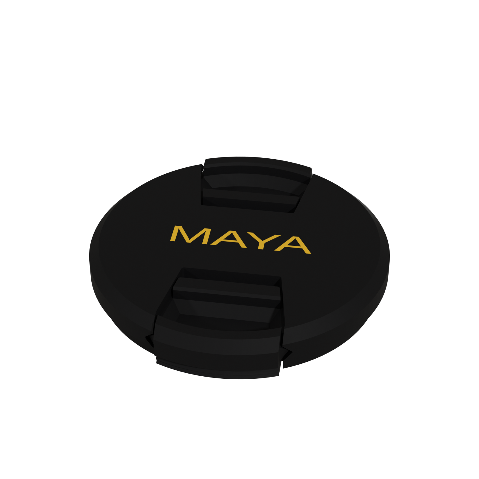 Lens cap, black and yellow